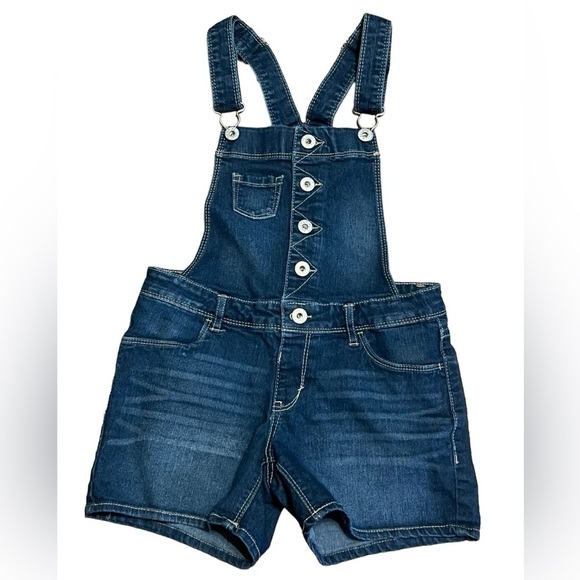 Levi’s girls dark wash shortalls - Picture 1 of 9